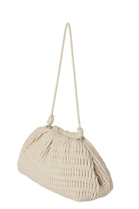 Elio Convertible Clutch Bag in Champagne