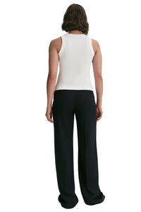 Hadley Cotton Rib Tank in White