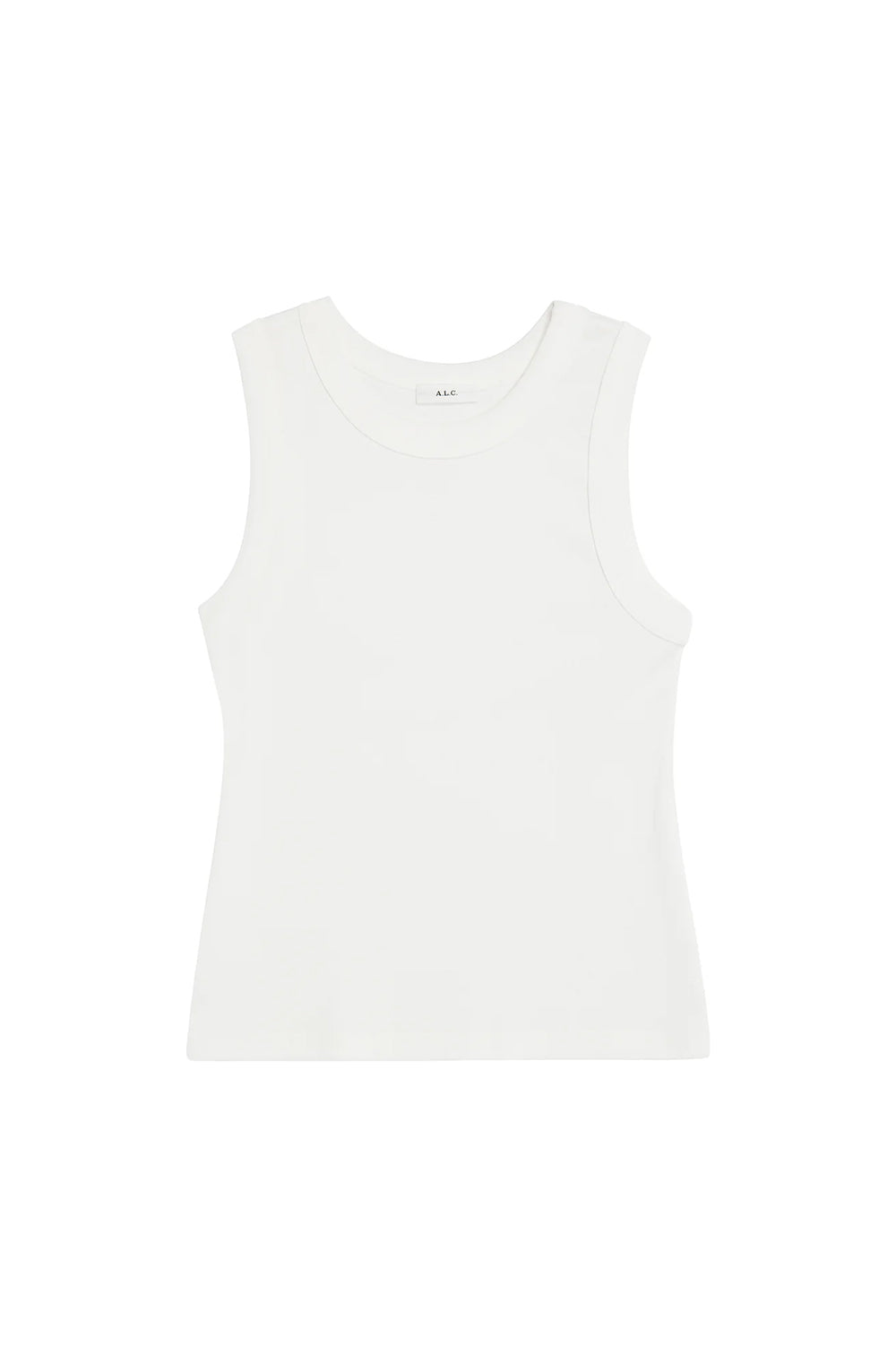 Hadley Cotton Rib Tank in White