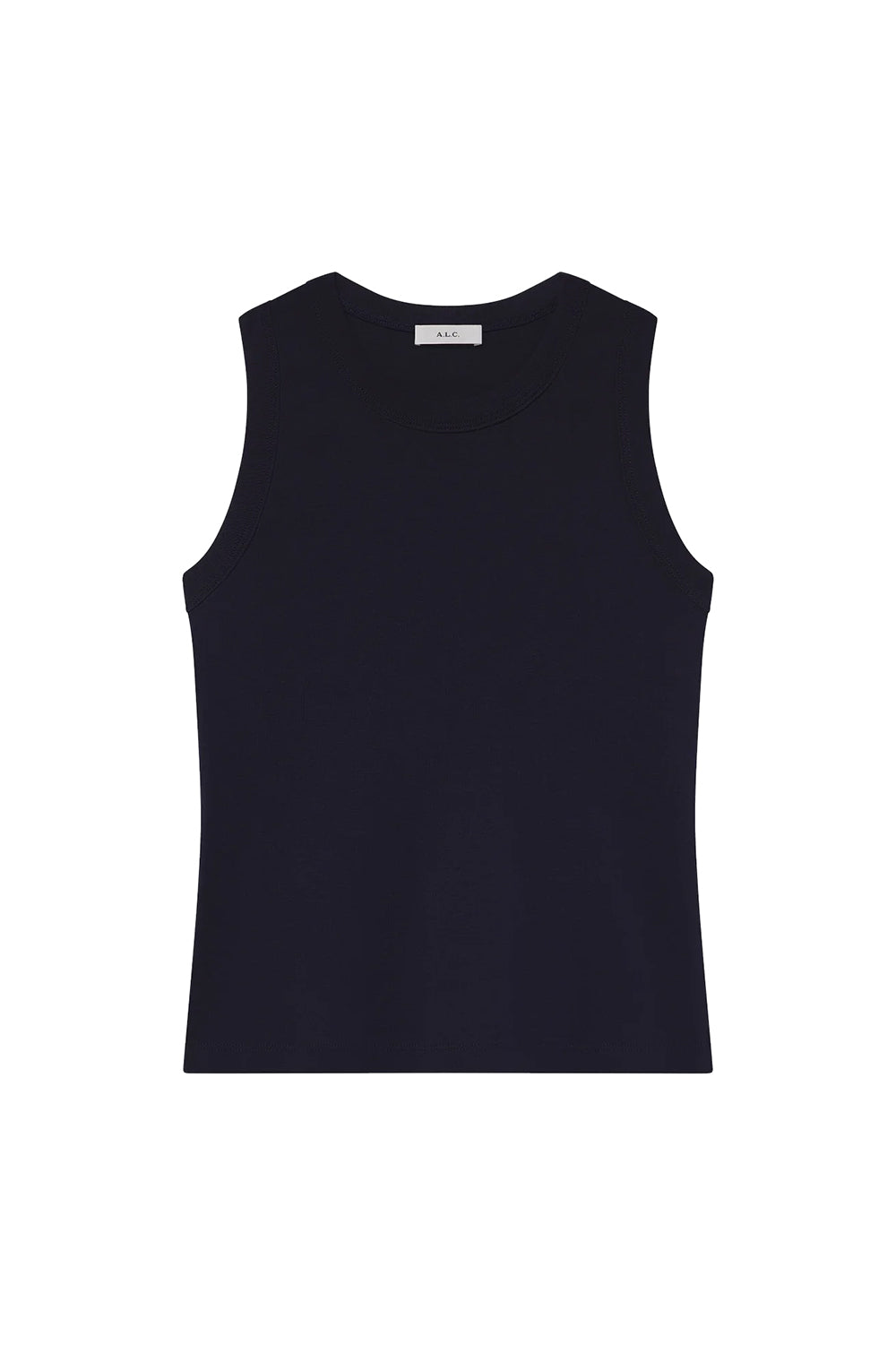 Hadley Cotton Rib Tank in Maritime Navy