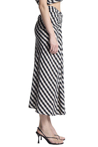 Jean Skirt Black Tan