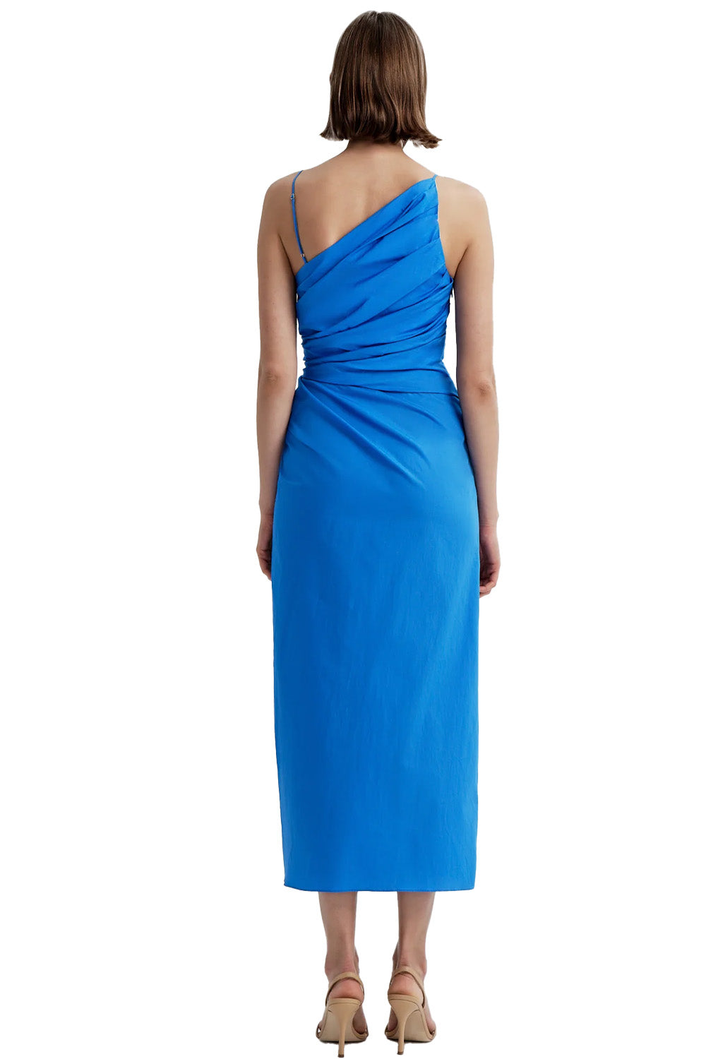 Juno Cotton Midi Dress in Cornflower