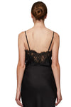 Lennon Satin and Lace Camisole Top in Black