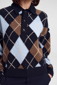 Lennon Sweater in Sky Blue Combo