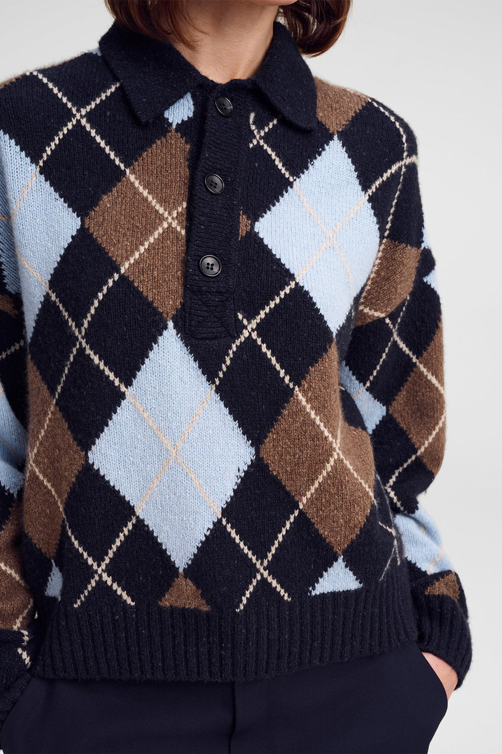 Lennon Sweater in Sky Blue Combo