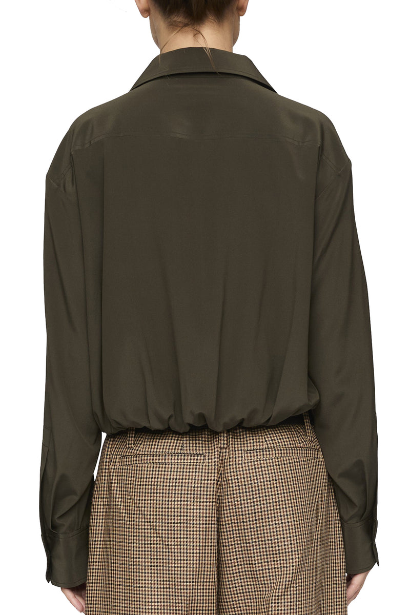 Leo Top in Olive Brown