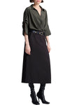 Leo Top in Olive Brown