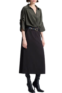 Leo Top in Olive Brown