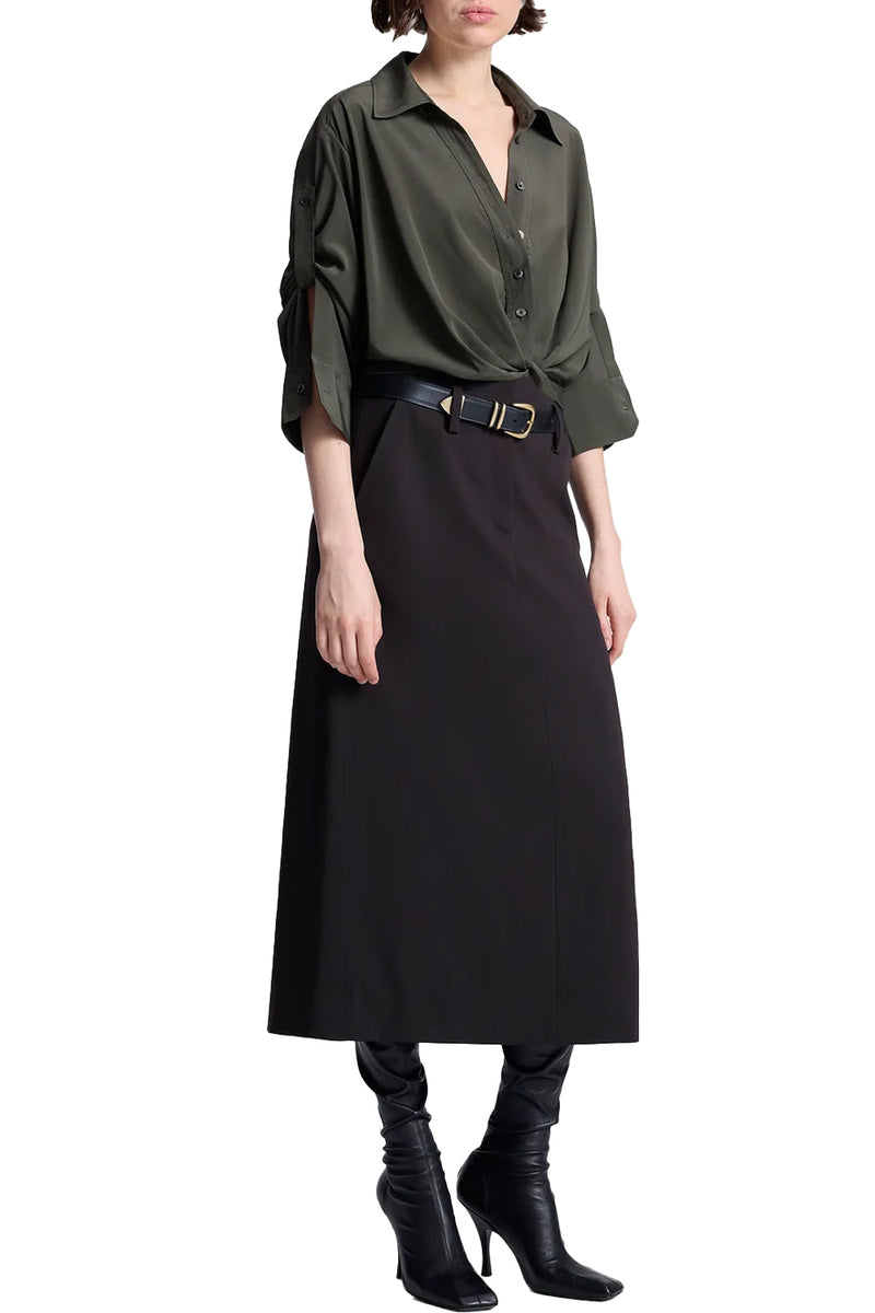 Leo Top in Olive Brown