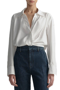  Leo Top  in Bright White