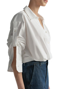  Leo Top  in Bright White