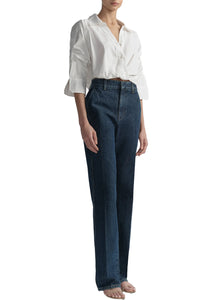  Leo Top  in Bright White