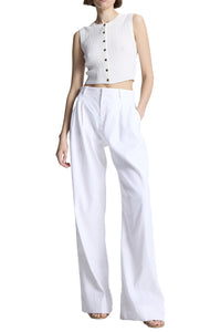 Lottie Top in Bright White