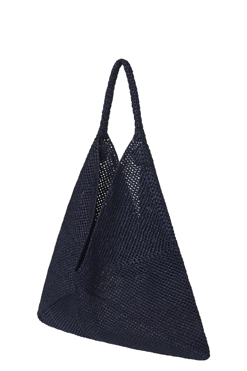 Sid Raffia Bag in Midnight Blue