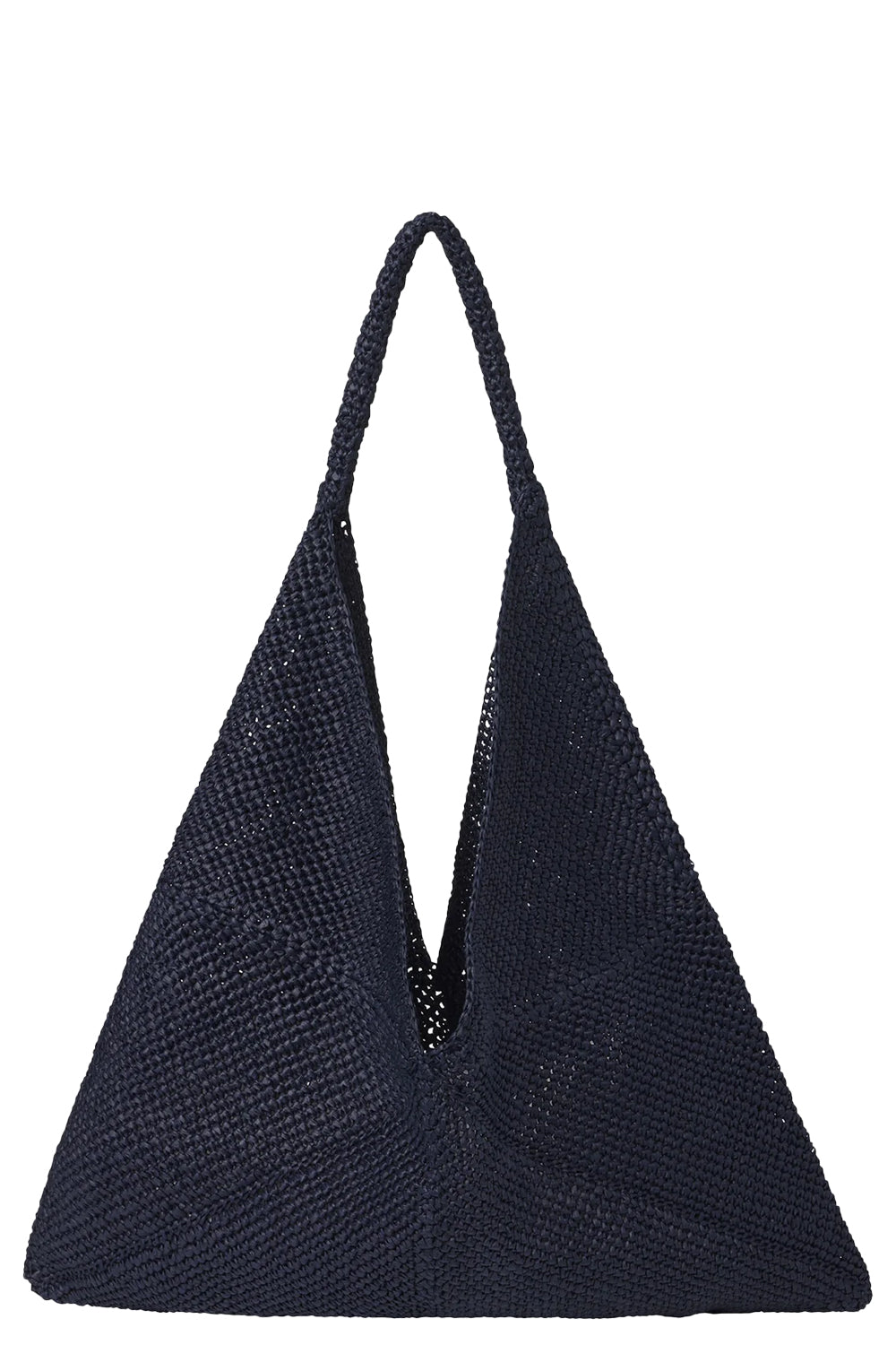 Sid Raffia Bag in Midnight Blue