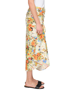 Naomi Skirt in Butter Poppy Multi