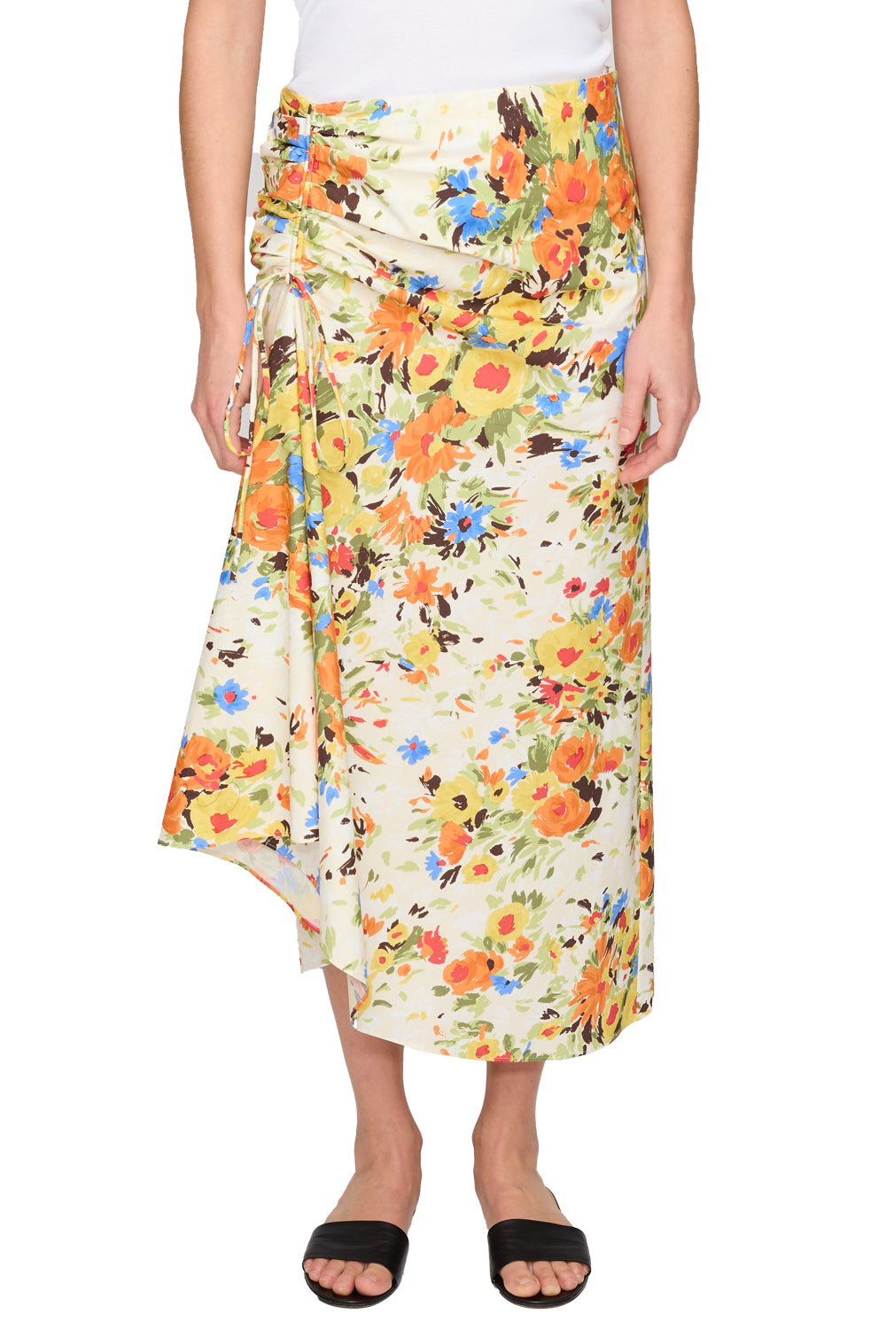 Naomi Skirt in Butter Poppy Multi