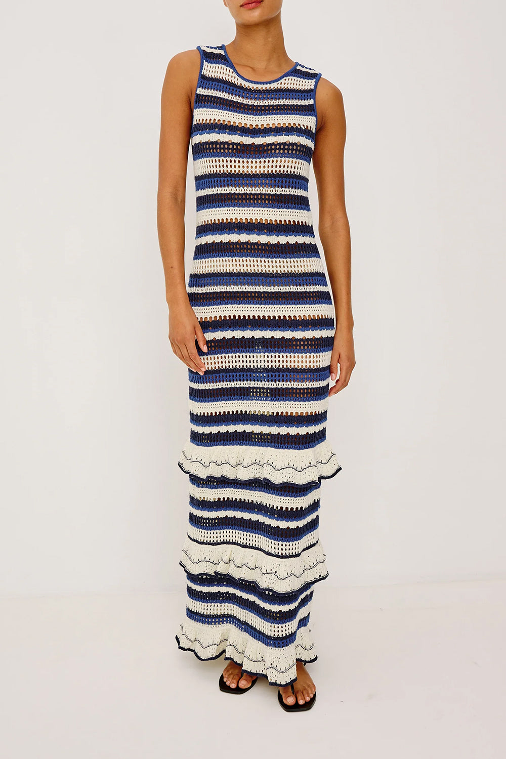 Ana Dress in Crete Stripe