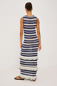 Ana Dress in Crete Stripe