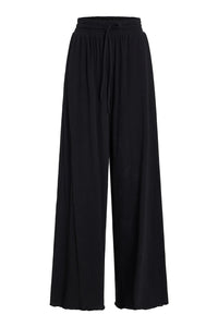 High Torsion Wide Leg Pull On Pant in Black