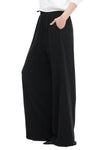 High Torsion Wide Leg Pull On Pant in Black