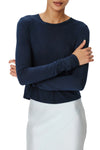 Modal Jersey Cropped Crew Neck Top in Midnight