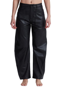 Twisted Barrel in Vegan Leather Black