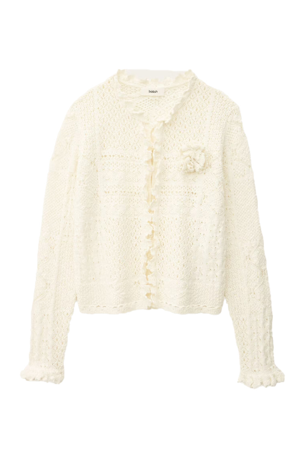 Soria Knit Cardigan in Ecru