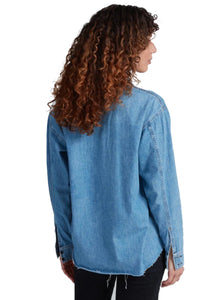 Oversized Denim Shirt in Palm Canyon