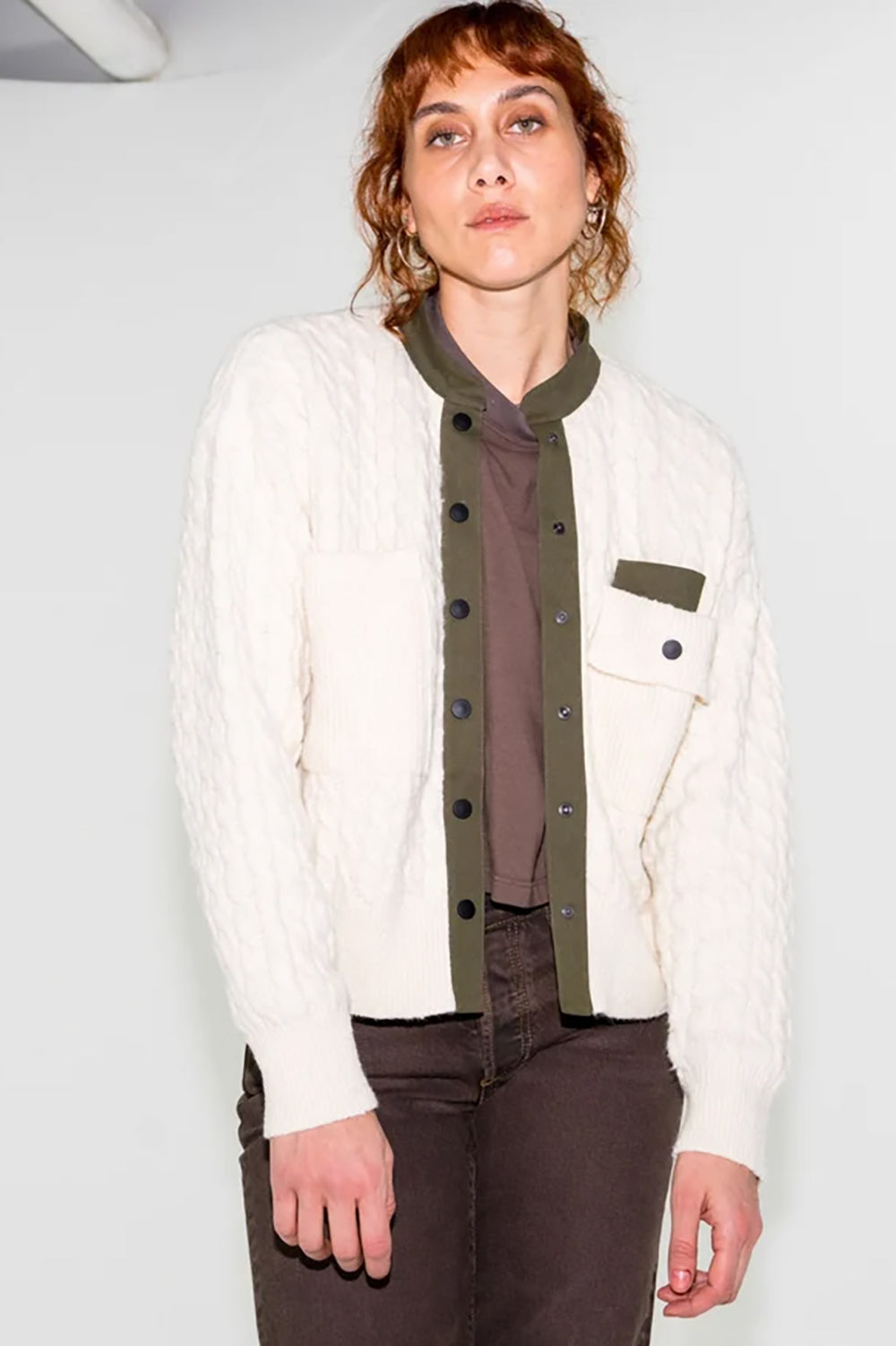 Greenwich Cardigan in Natural Safari