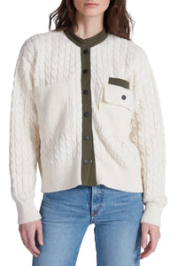 Greenwich Cardigan in Natural Safari