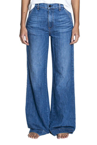 Boom Wide Leg Denim Trouser in Summer