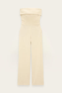 Cenelia Bustier Jumpsuit in Vanille