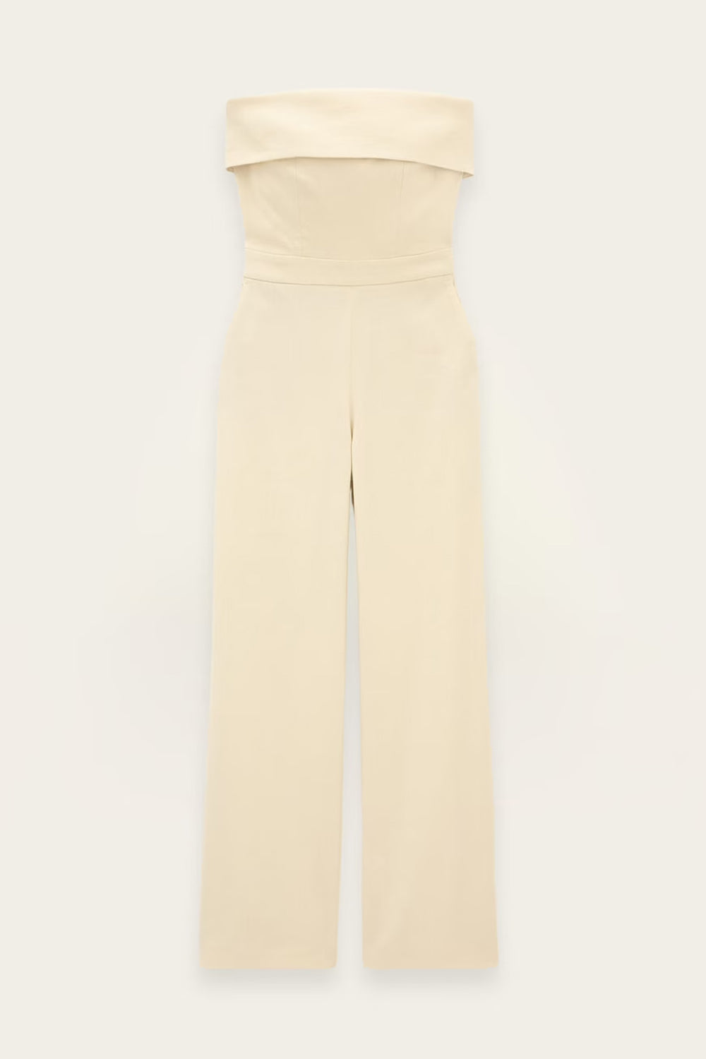 Cenelia Bustier Jumpsuit in Vanille