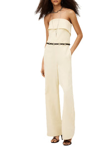 Cenelia Bustier Jumpsuit in Vanille