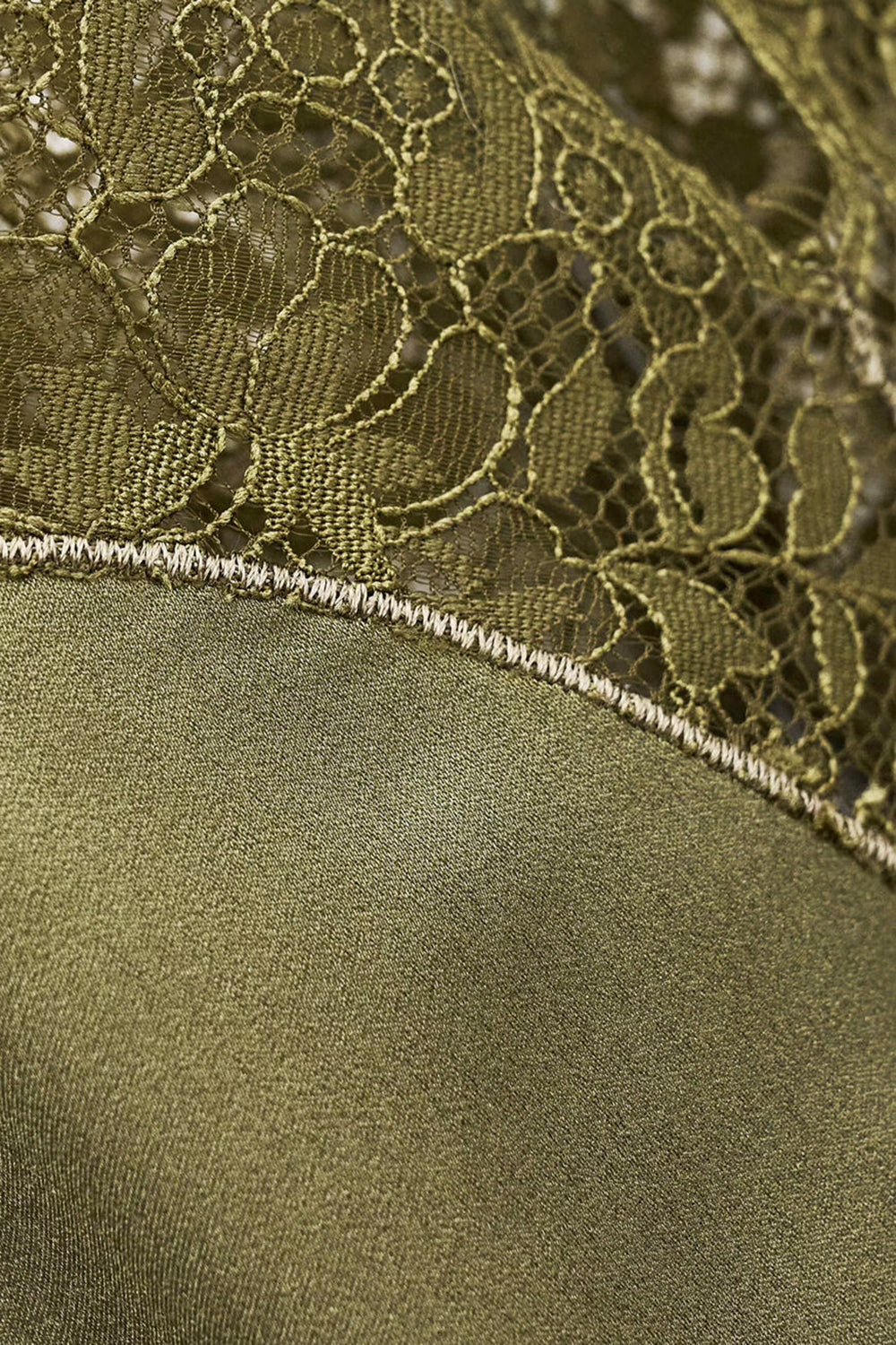 Corina Satin Cami Top in Green