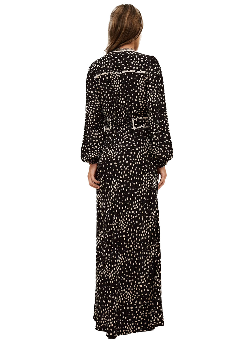 Derby Maxi Dress in Encre