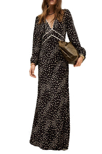 Derby Maxi Dress in Encre