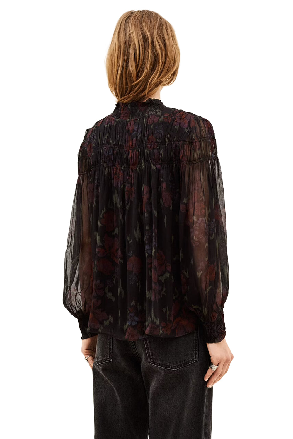 Douche Blouse in Black