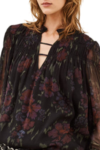 Douche Blouse in Black