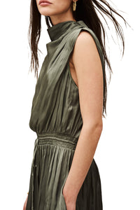 Celea Midi Dress in Kaki