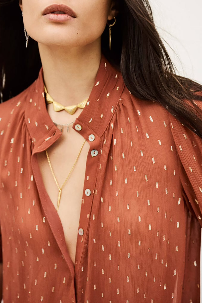 Mimi Shirt in Brique