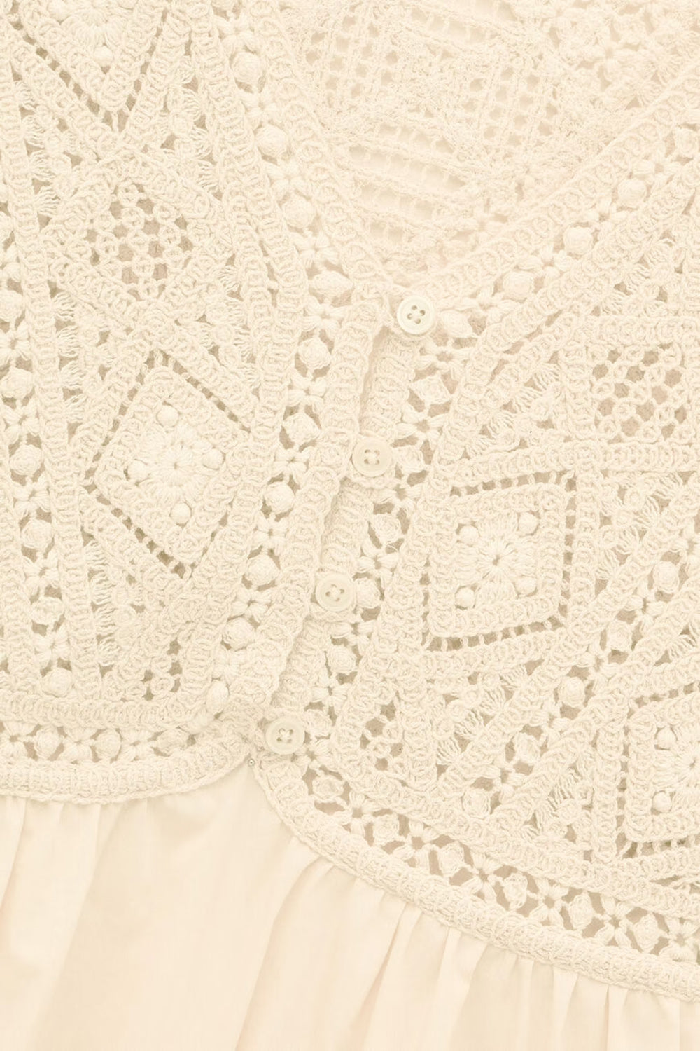 Salvi Short-Sleeved Blouse in Ecru