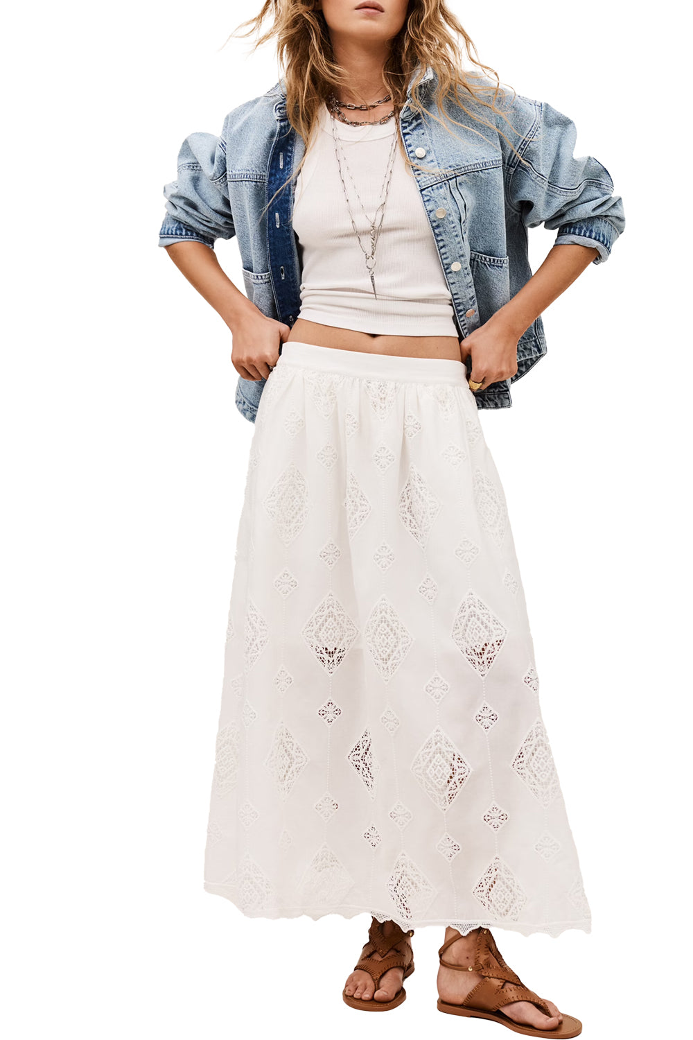 Mona Skirt in White