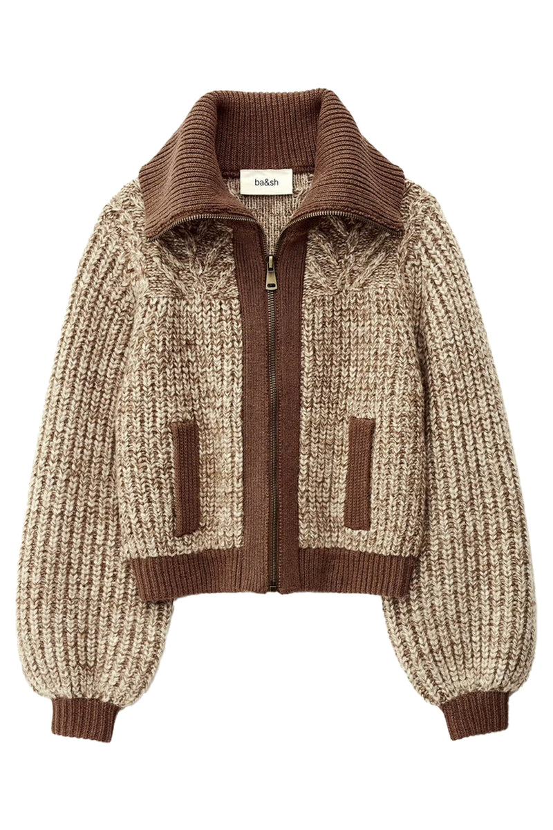 Rabel Cardigan in Marron