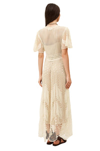 Umia Crochet Dress in Vanille