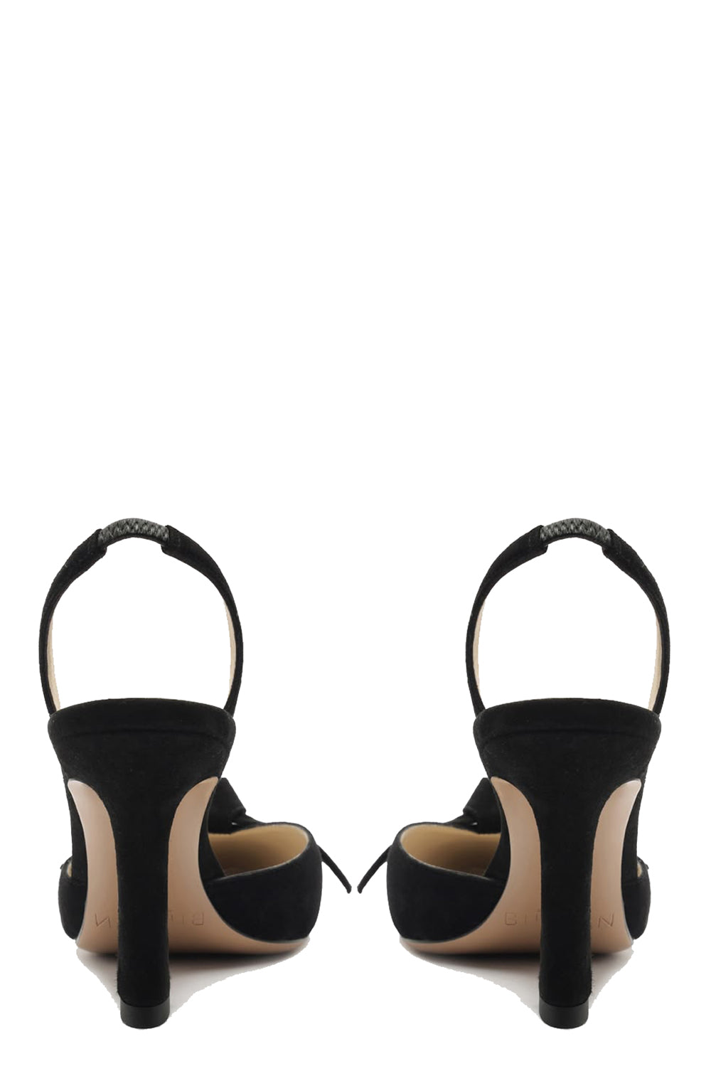 Clarita Slingback 85 in Black Suede