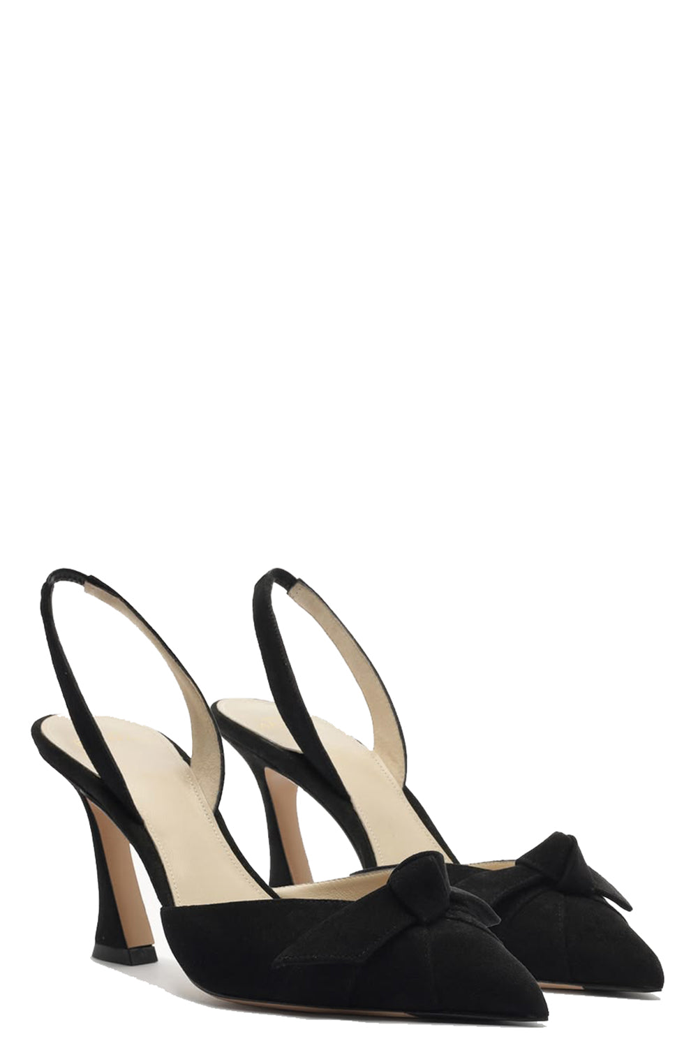 Clarita Slingback 85 in Black Suede