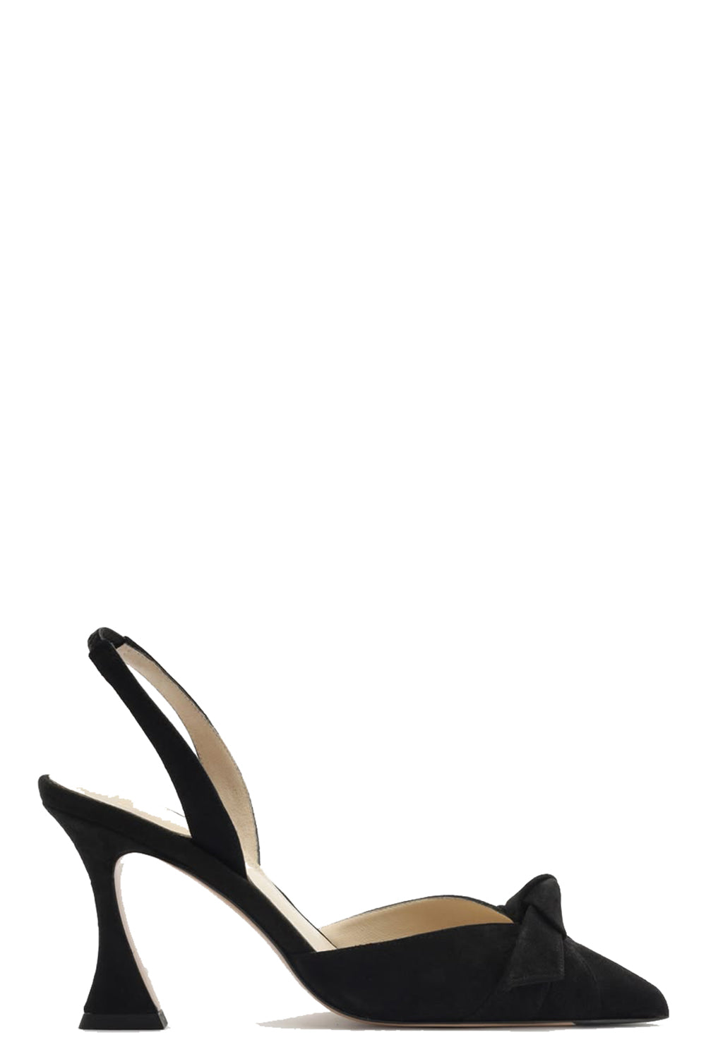 Clarita Slingback 85 in Black Suede