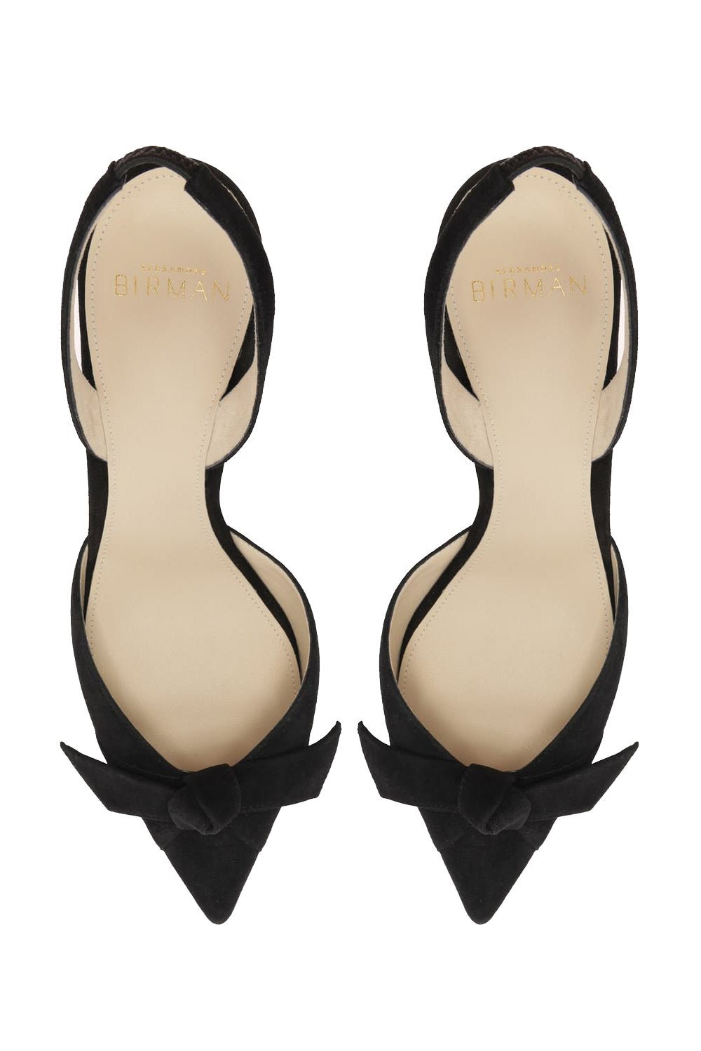 Clarita Slingback 85 in Black Suede